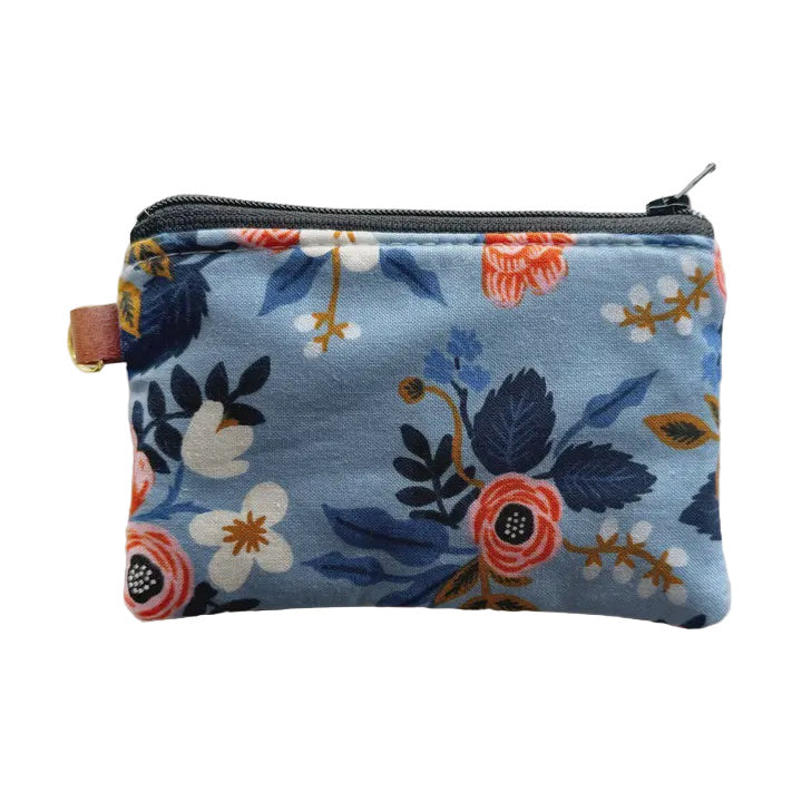 Cotton Coin Purse Mini - Periwinkle Rifle Paper