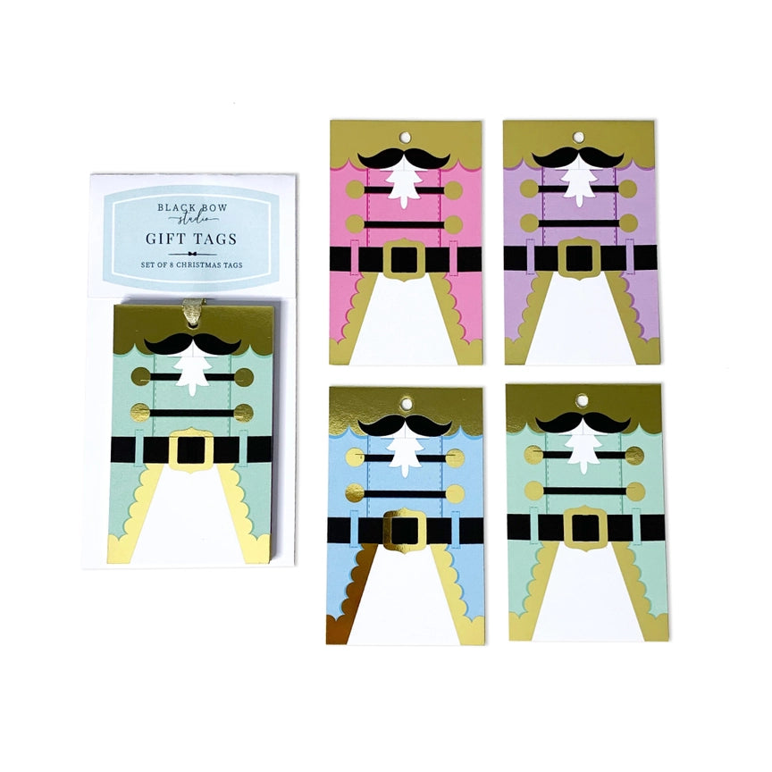 Nutcracker Soldiers Christmas Gift Tags - Set of 8