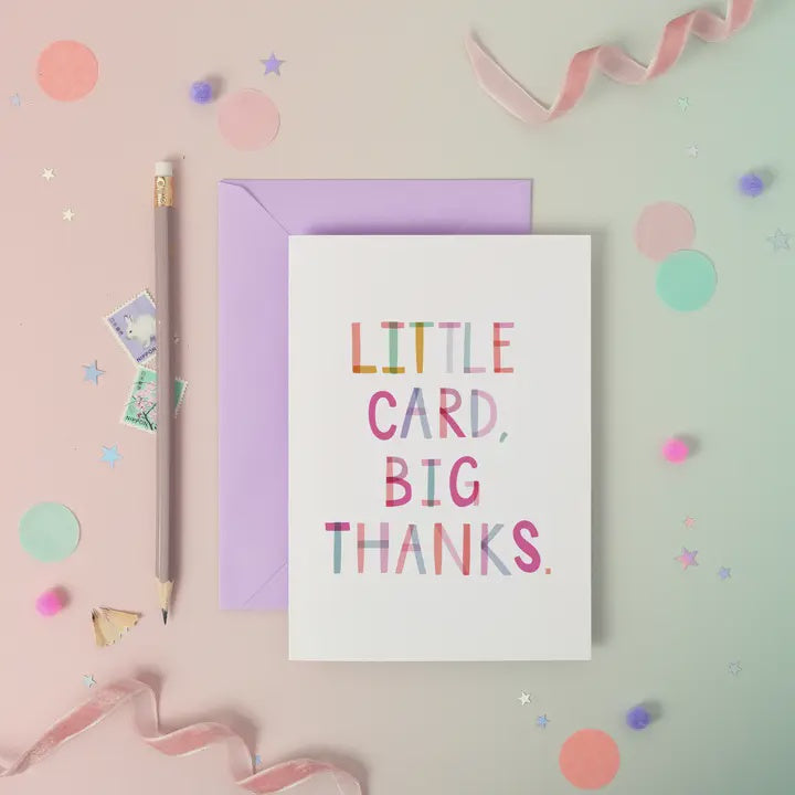 Little Card, Big Thanks Foiled Card