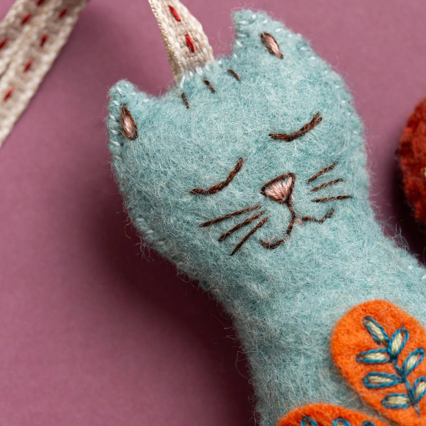 Mini Felt Craft Kit - Folk Cat