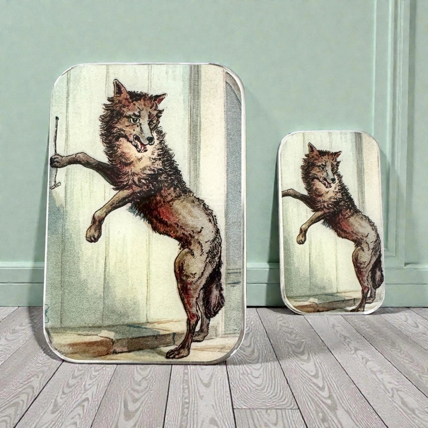 Notions Tin Large - The Wolf at the Door