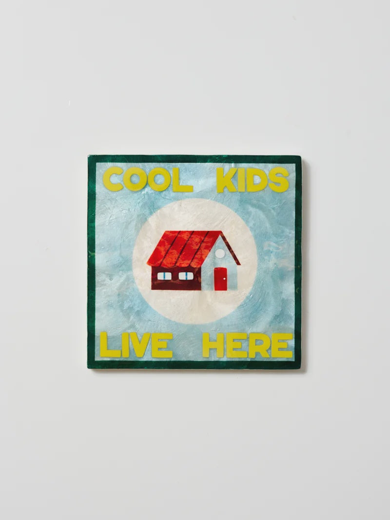 Capiz Shell Art Tile - Fun House - Cool Kids