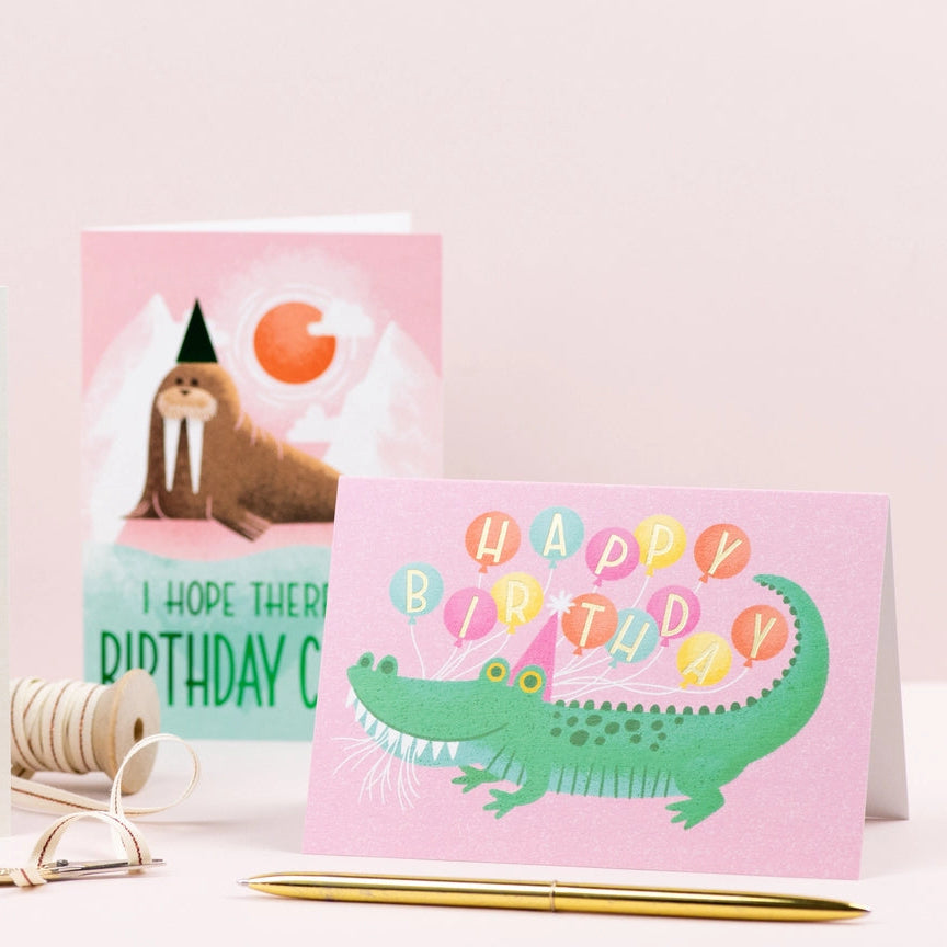 Alligator Birthday Card