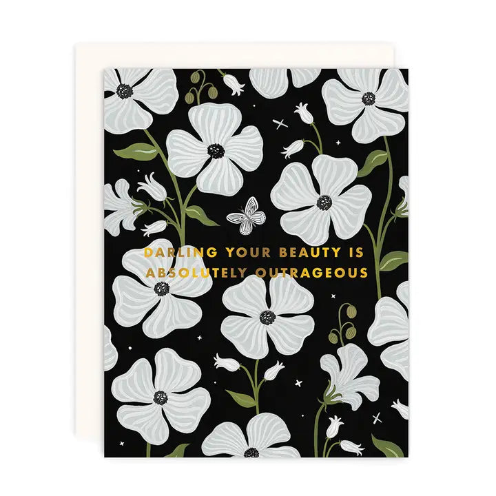 Outrageous Beauty Greeting Card