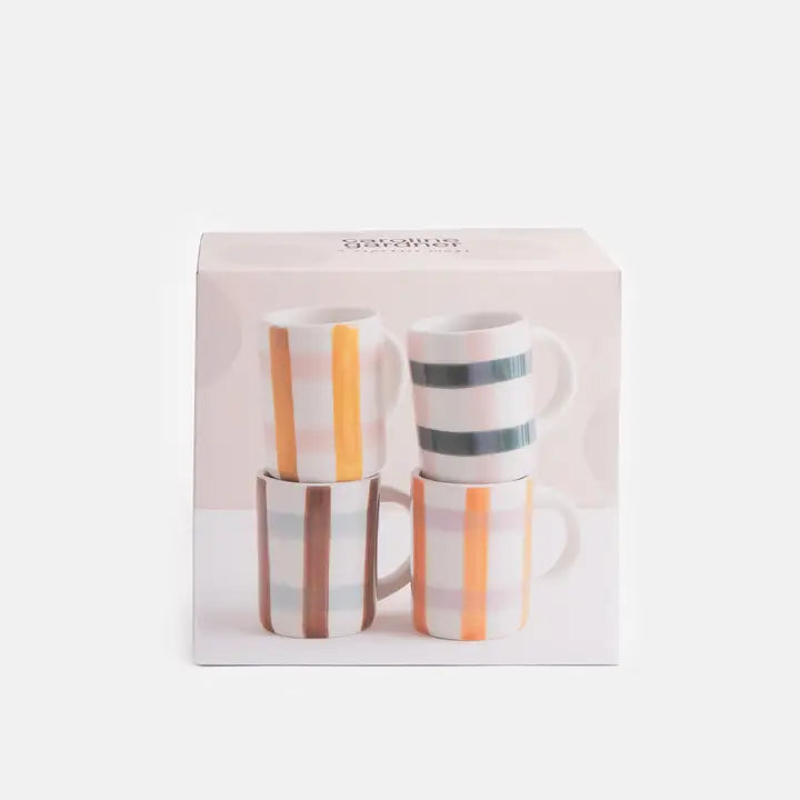 CG Espresso Mugs (set of 4) - Multi Check