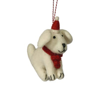 Handcrafted Christmas Decoration - Dog Snowy