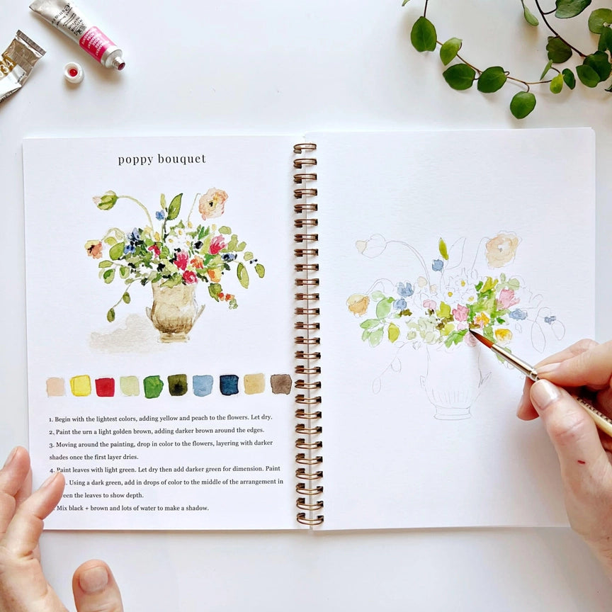 Watercolour Workbook - Bouquets