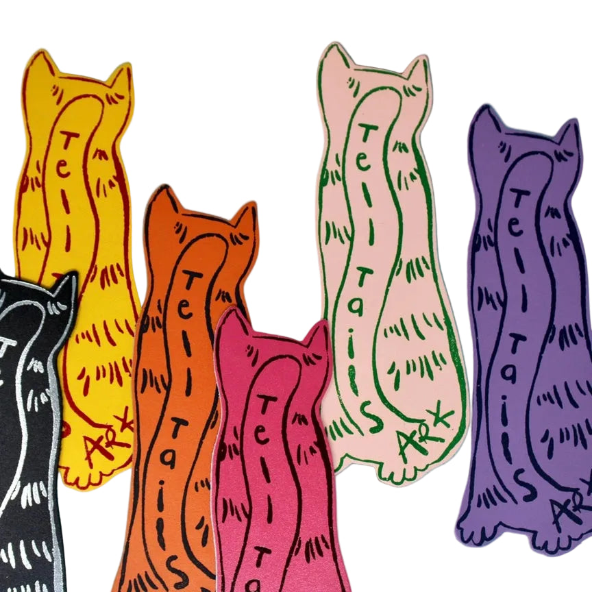 Cat Tails Bookmark - Black