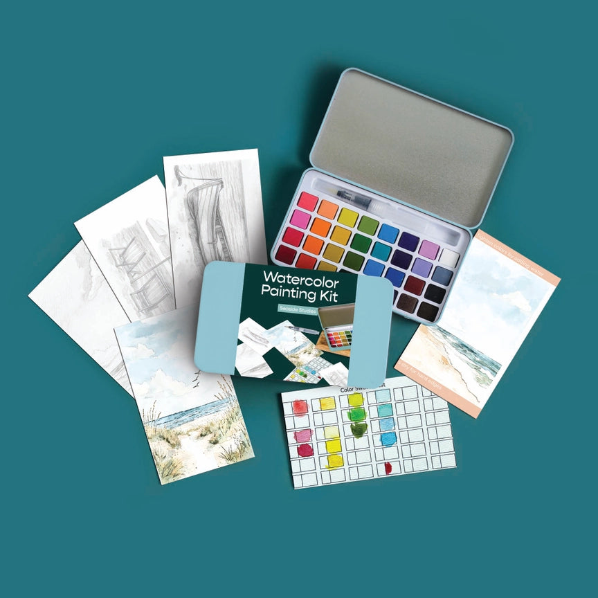 Watercolour Painting Kit - Seaside Studies
