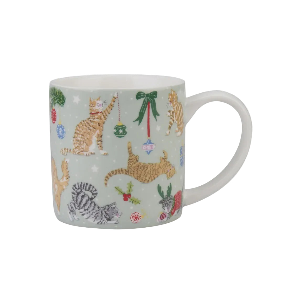 New Bone China Mug - Christmas Cats