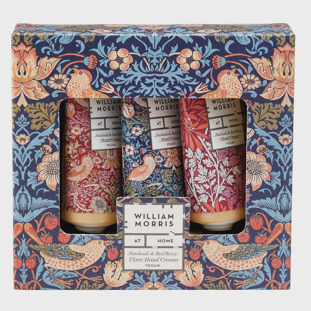William Morris At Home Strawberry Thief Hand Cream Trio