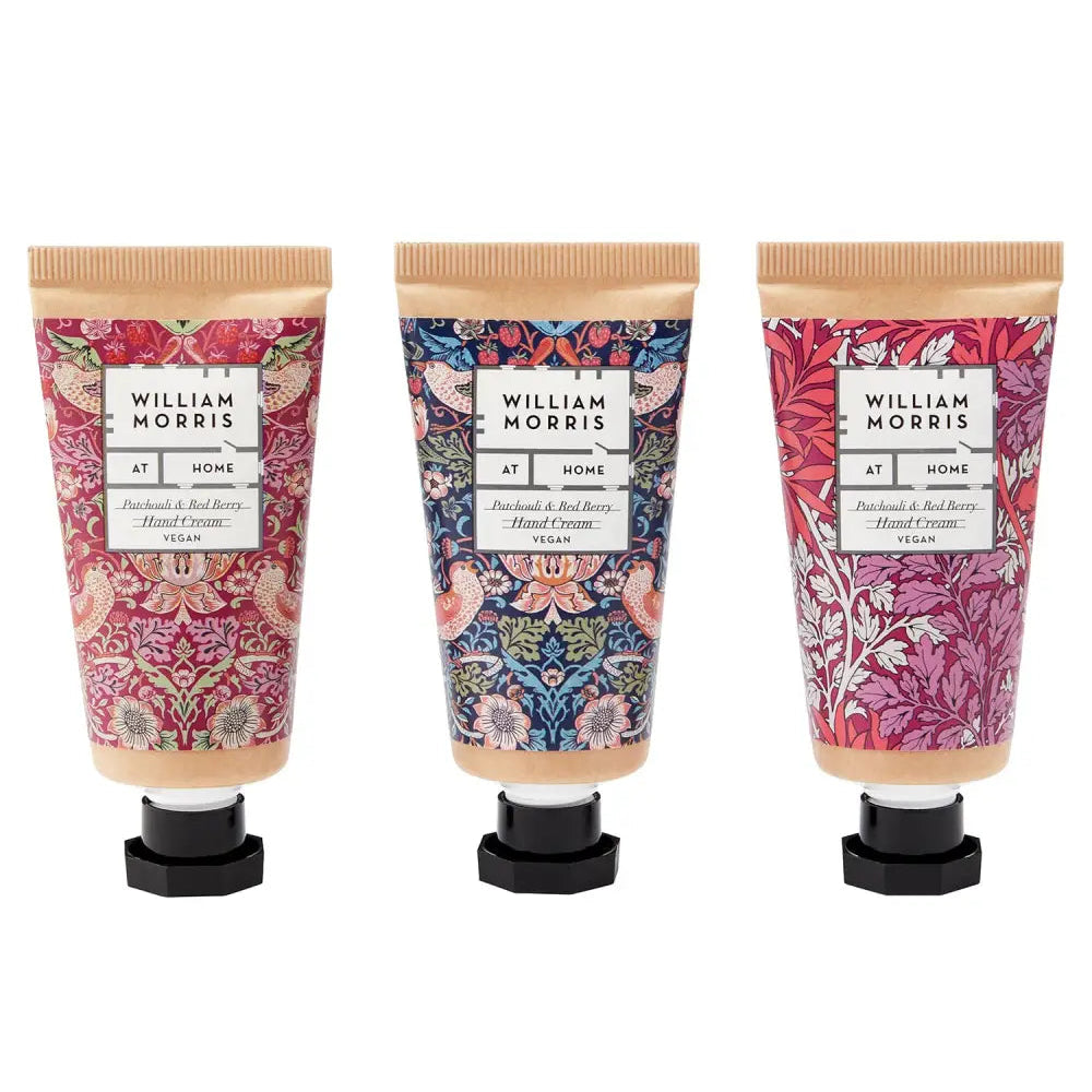 William Morris At Home Strawberry Thief Hand Cream Trio
