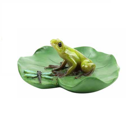 Frog and Dragonfly on Lilypad