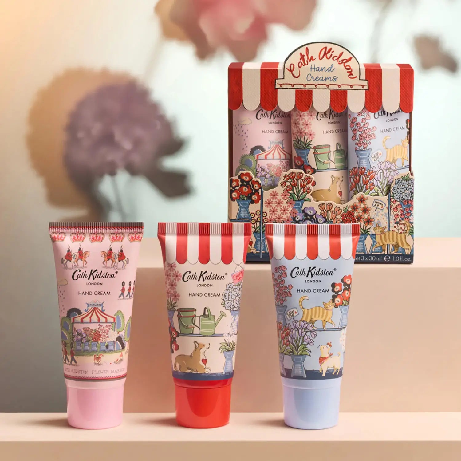 Cath Kidston Flower Market Mixed Bunch Hand Cream Trio