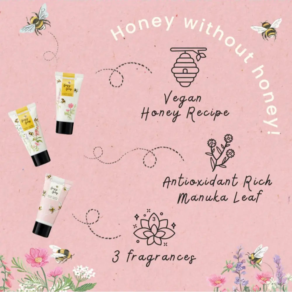Busy Bees Vegan Honey Hand Cream Trio