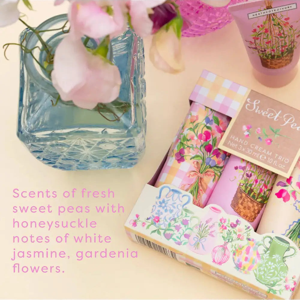 Sweet Pea Hand Cream Trio