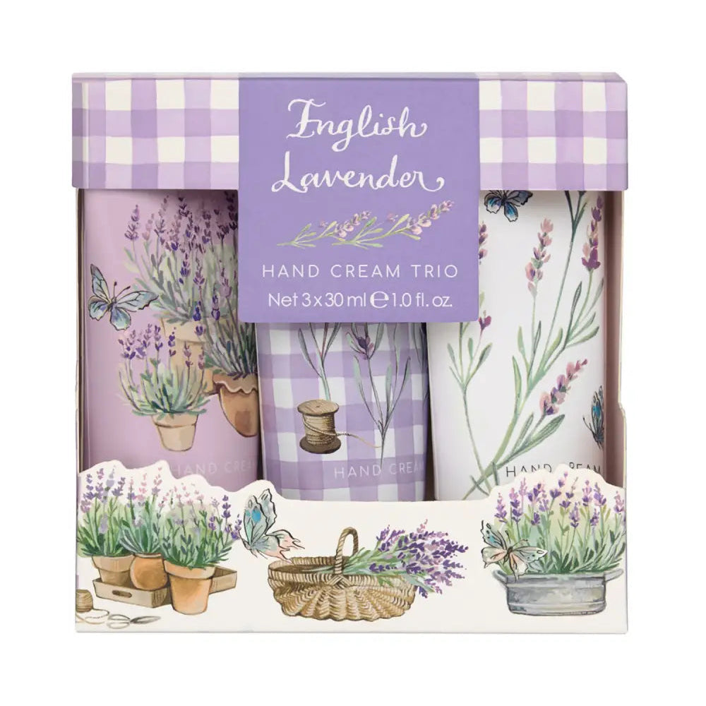 English Lavender Hand Cream Trio