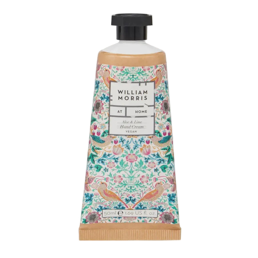 William Morris At Home Aloe & Lime Hand Cream - Strawberry Thief