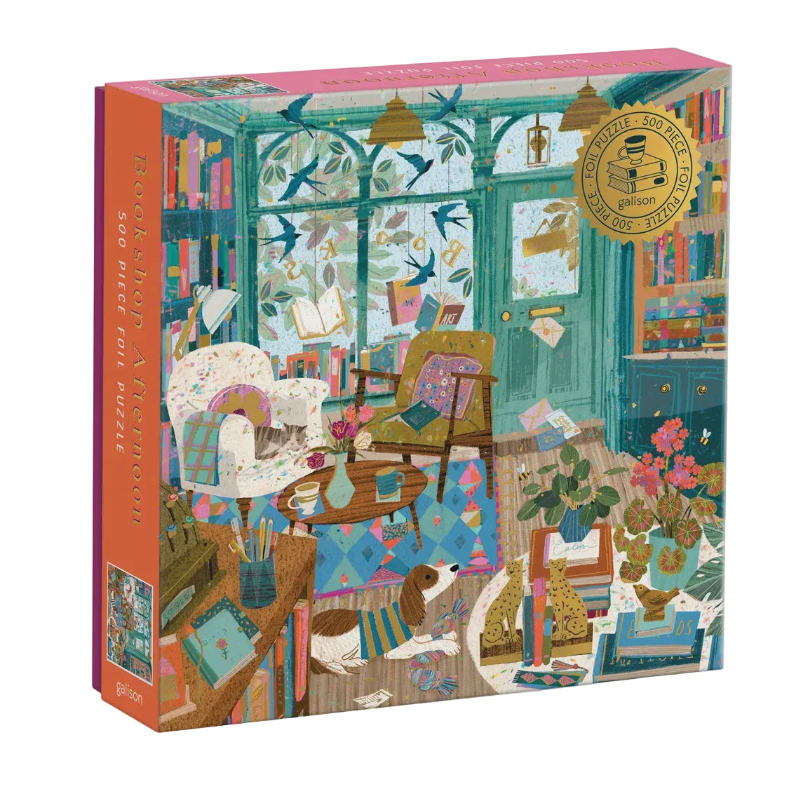 500pc Foil Puzzle - Bookshop Afternoon