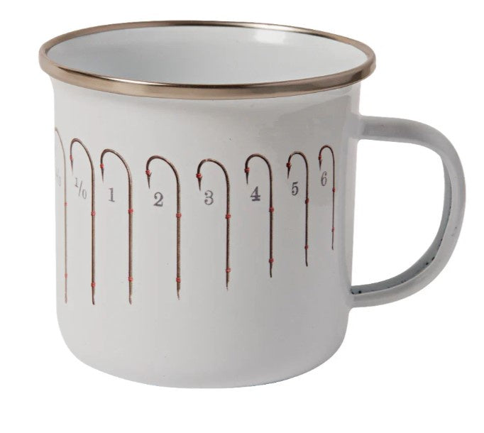 Sporting Nation Enamel Mug - Fish Hooks