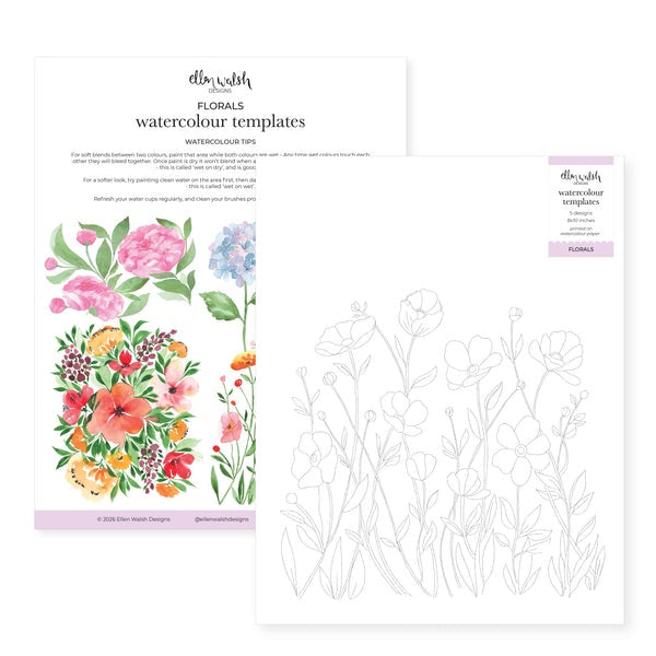Watercolour Templates - Floral