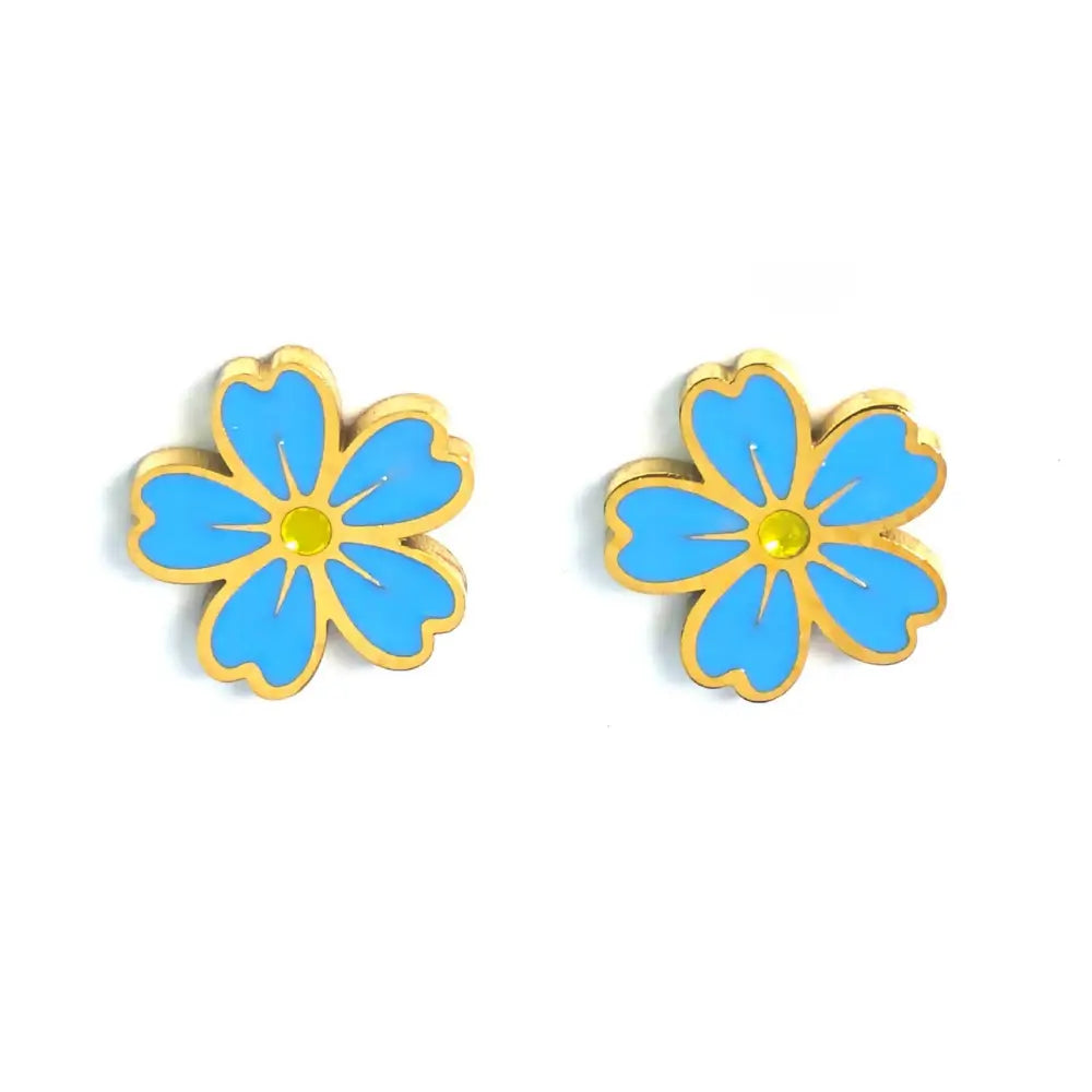 Stud Earrings - Forget-Me-Not