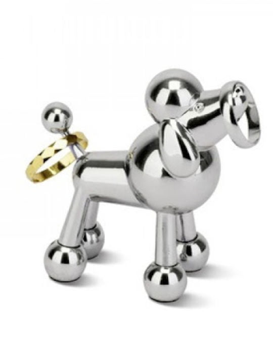 Zoola Ring Holder Chrome - Poodle