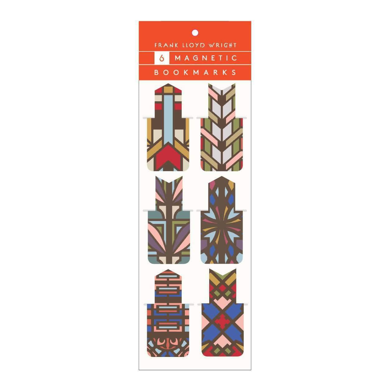 Magnetic Bookmarks Set of 6 - Frank Lloyd Wright