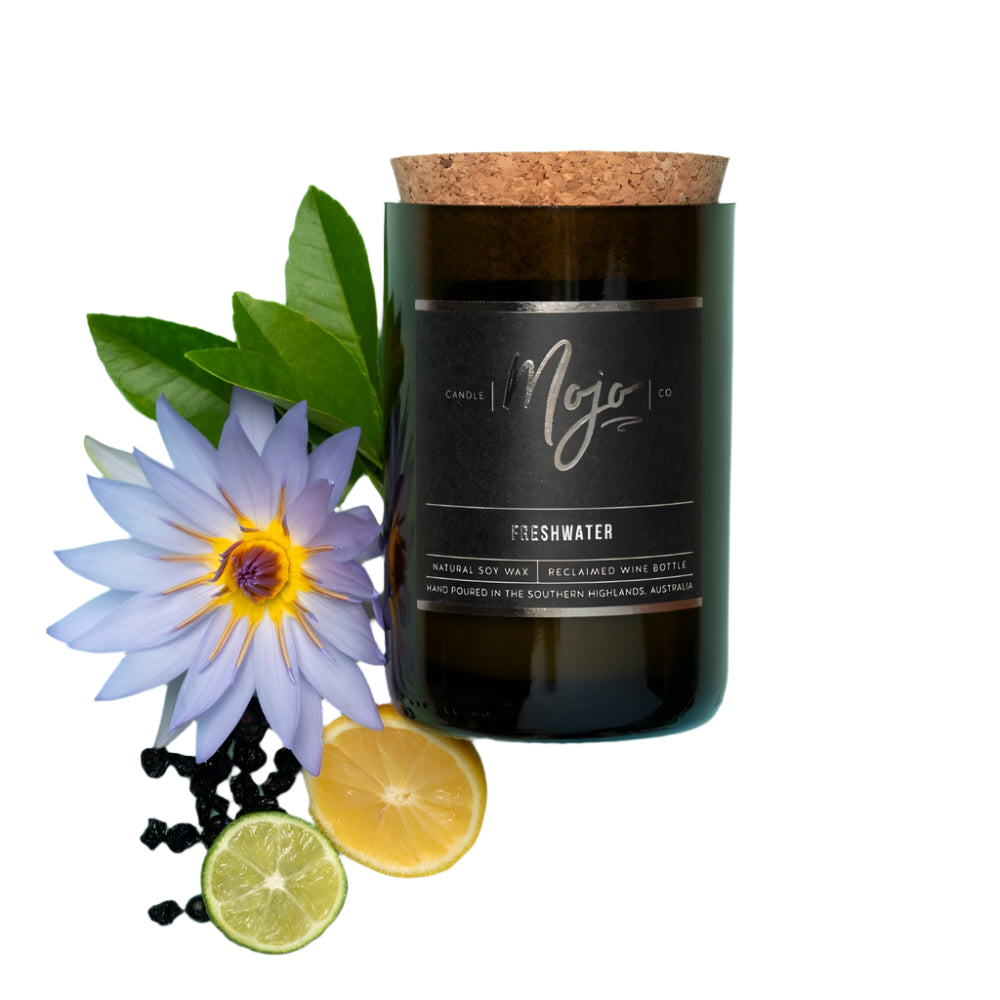 Black Wine Candle - Freshwater
