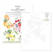 Watercolour Templates - Fruit