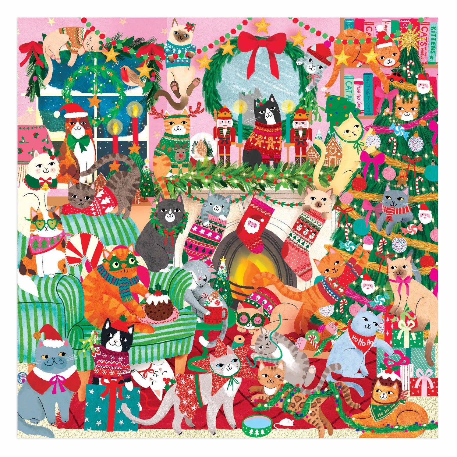 500pc Puzzle - Merry Catmas!