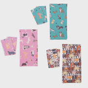 Snap Shut Glasses Case & Cleaning Cloth - Dogs Assorted