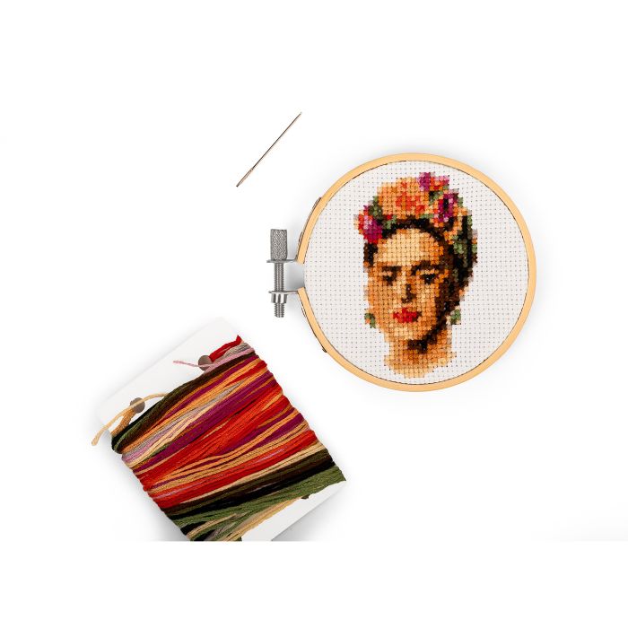 Mini Cross Stitch Kit - Frida