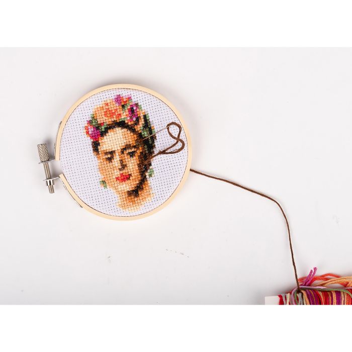 Mini Cross Stitch Kit - Frida