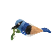Handcrafted Christmas Decoration - Blue Wren Wilma