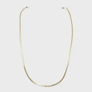 Herringbone Glasses Chain - Gold