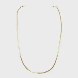 Herringbone Glasses Chain - Gold