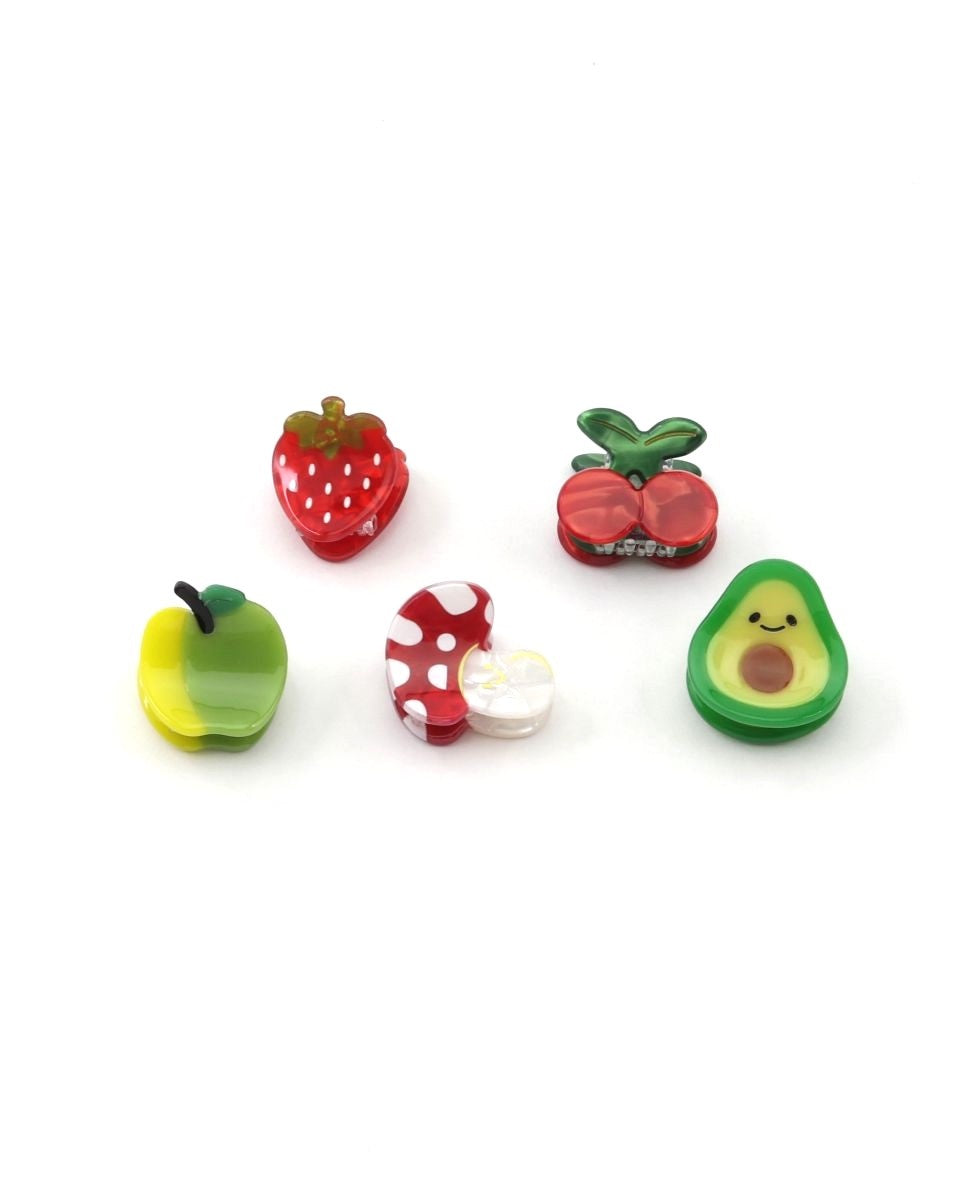 Hair Clip Mini - Fruit & Veg