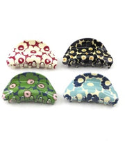 Hair Clip Large - Flower Print