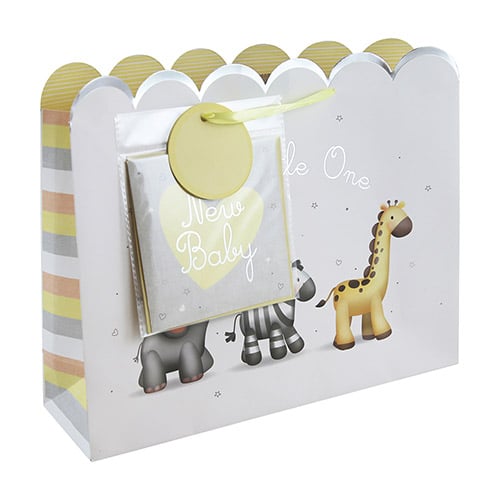 Gift Bag With Greeting Card - Hello Little One