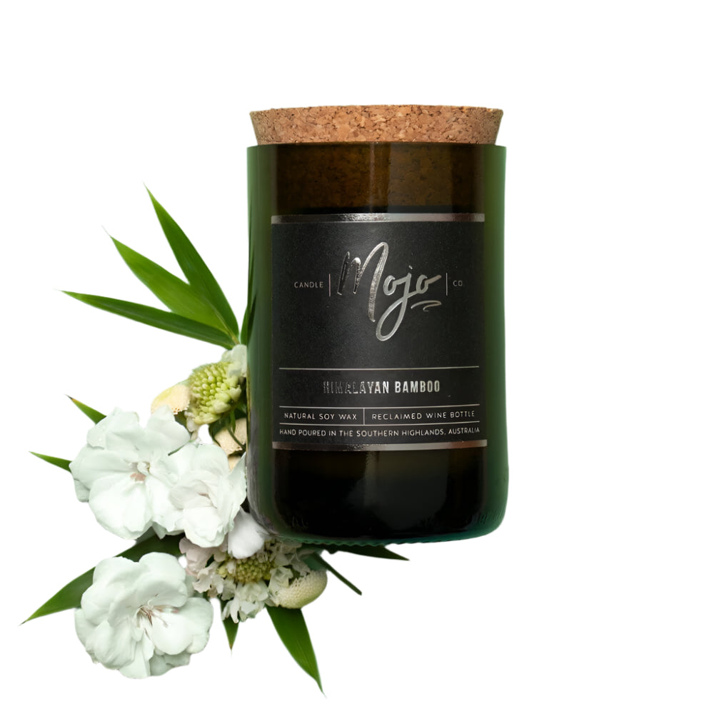 Black Wine Candle - Himalayan Bamboo