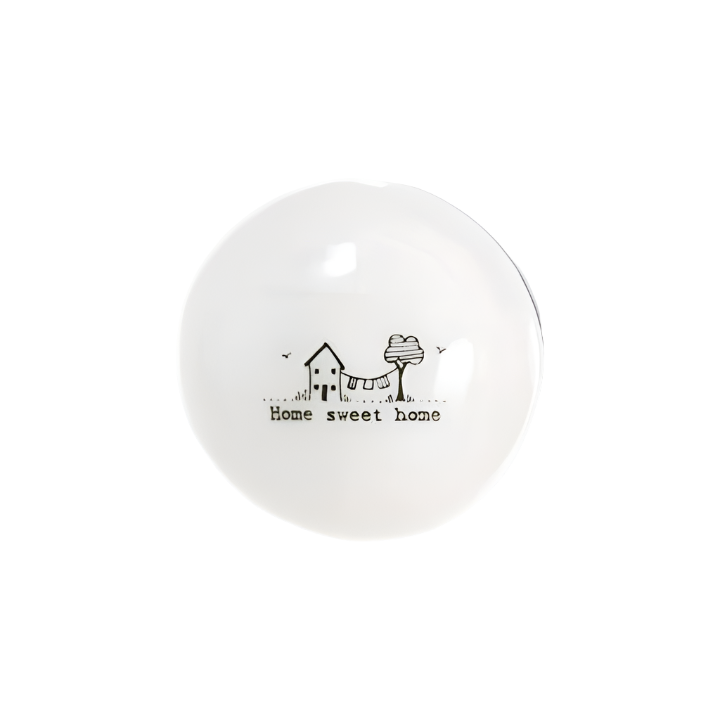 Wobbly Porcelain Bowl (S) - Home Sweet Home