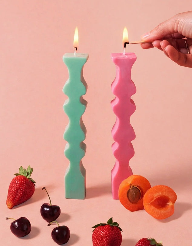 Make Your Own Wavy Candle Sticks