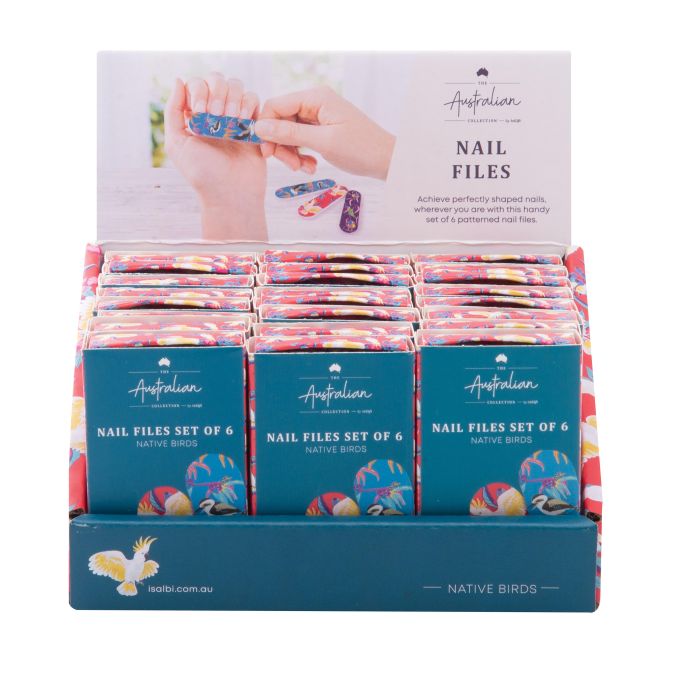 Nail Files Set of 6 - Native Birds