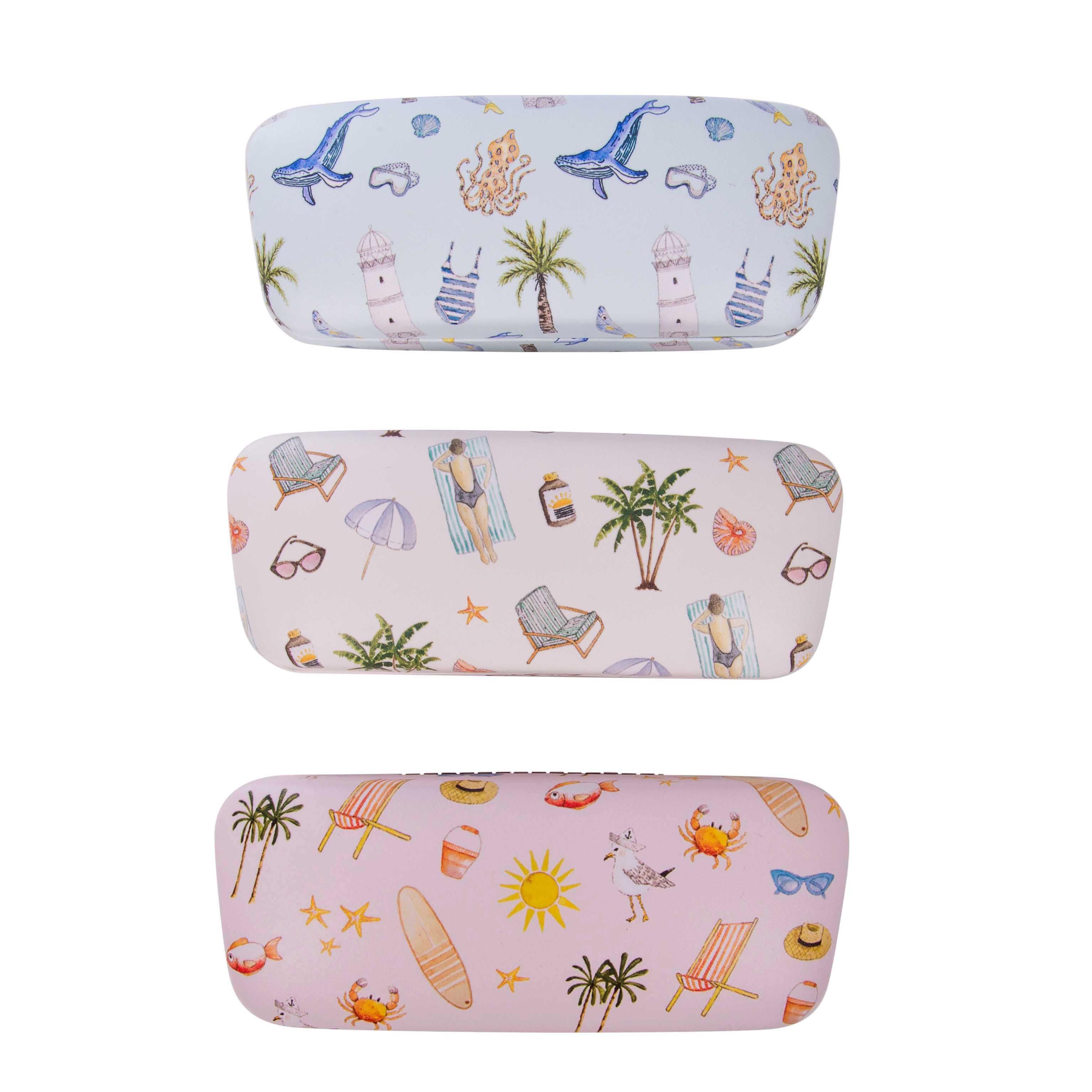 Hardshell Glasses Case - Seaside By Harvey Walker Studio