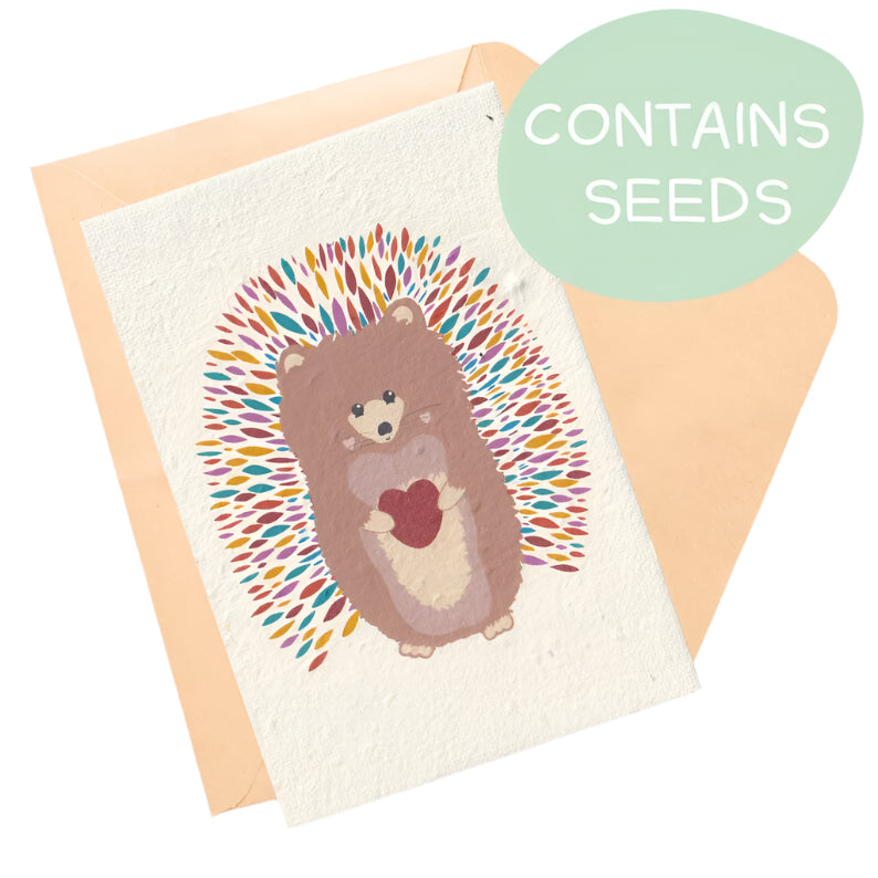 Plantable Card - Love Hedgehog