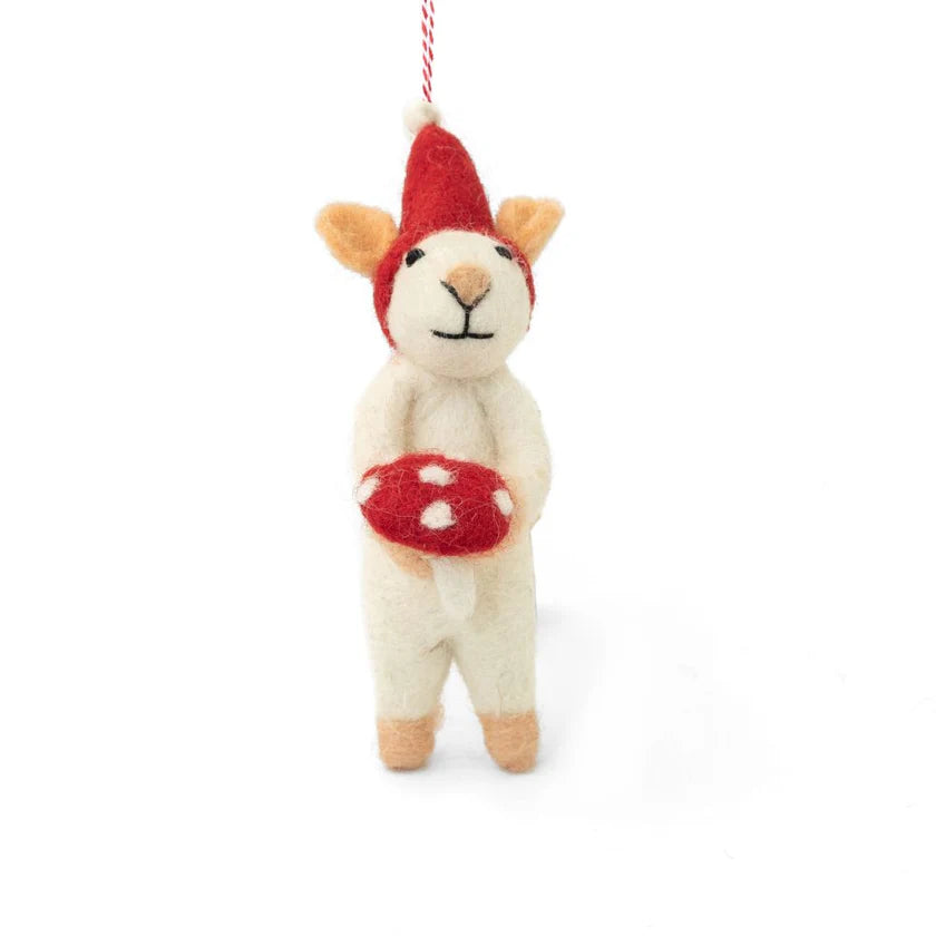 Handcrafted Christmas Decoration - Mouse Max