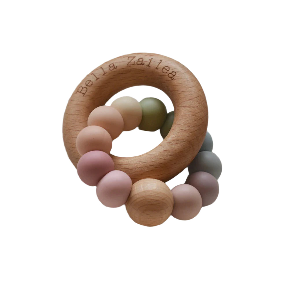 Wood & Silicone Teether
