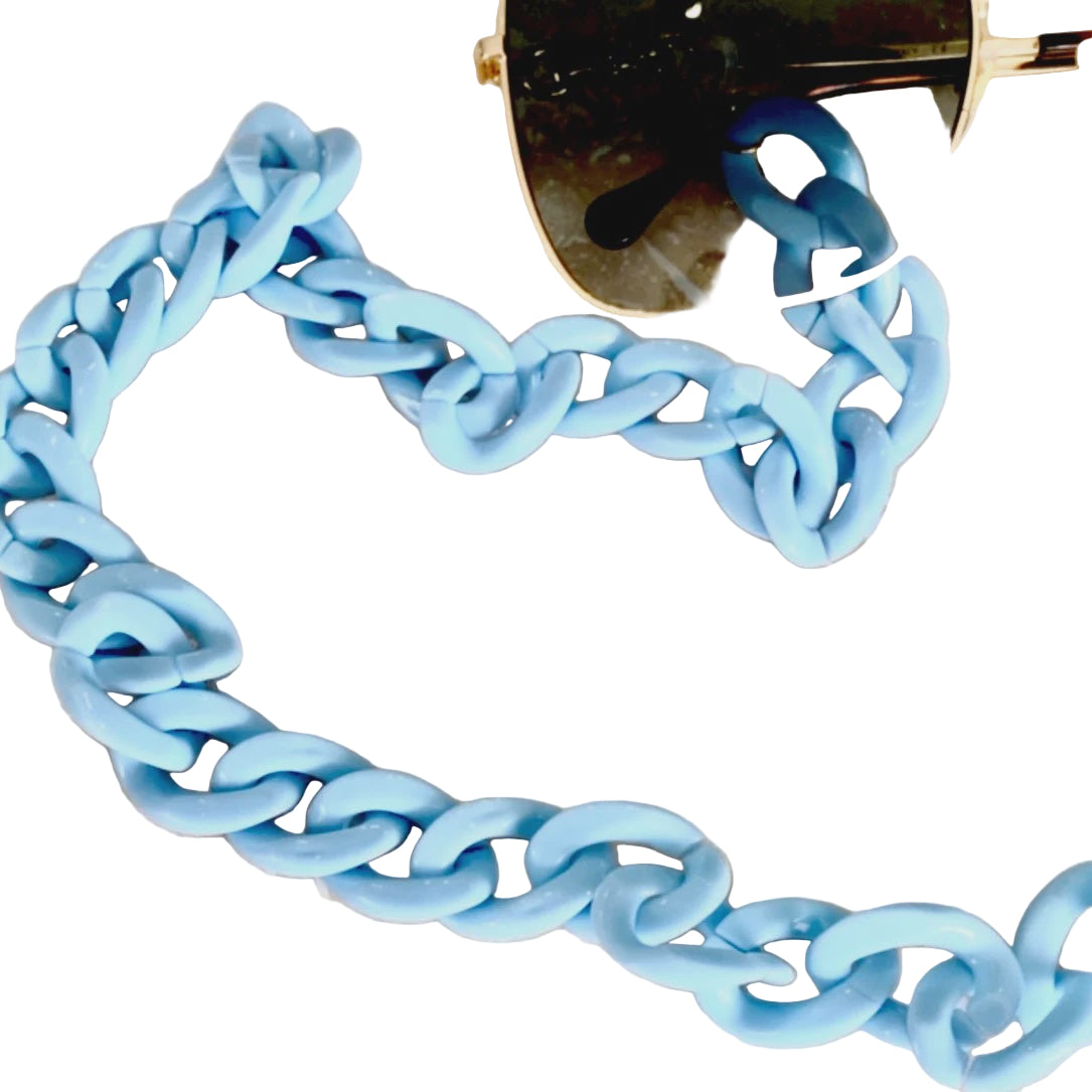 Glasses Chain Chunky - Fruit Tingle Baby Blue