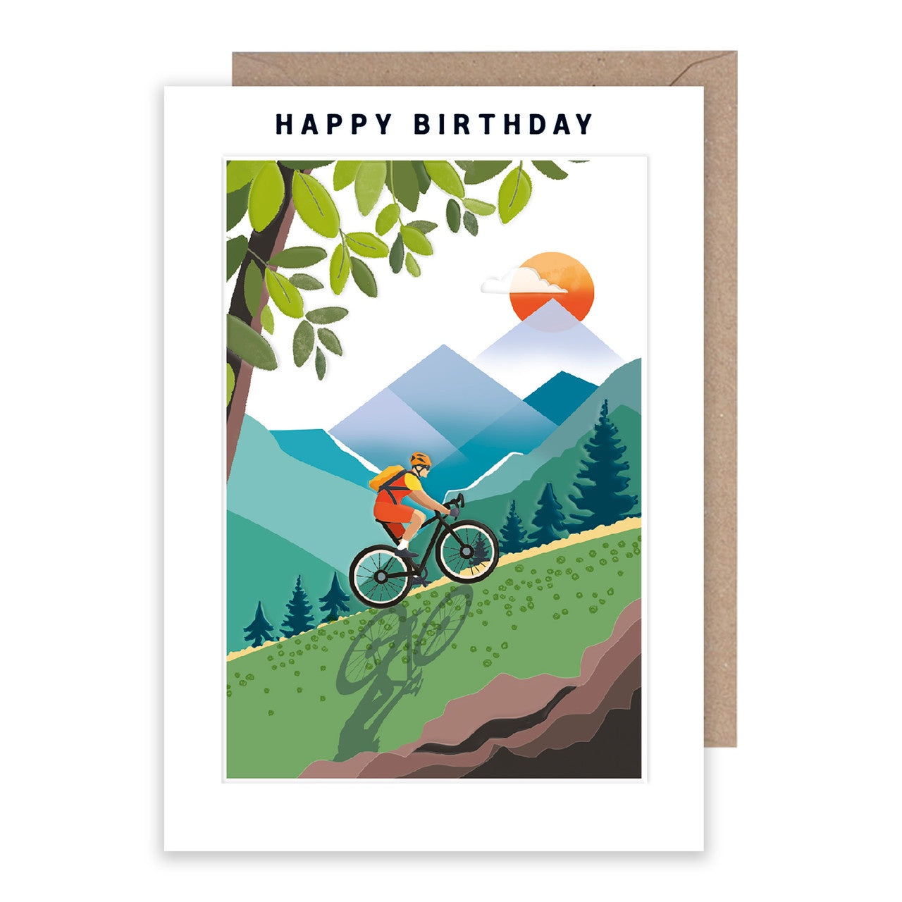 Happy Birthday Mountain Bike Card